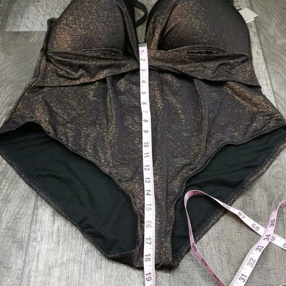 Kenneth Cole Push Up Mio One Piece Swimsuit - Picture 7 of 11